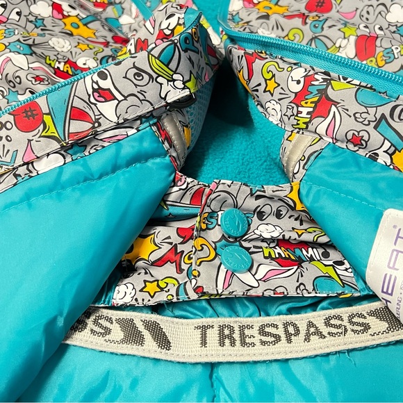 Kids Trespass TP50 Ski Jacket Teal UK 2000 mm Approximate Sz 6 See Measurements - Picture 7 of 14